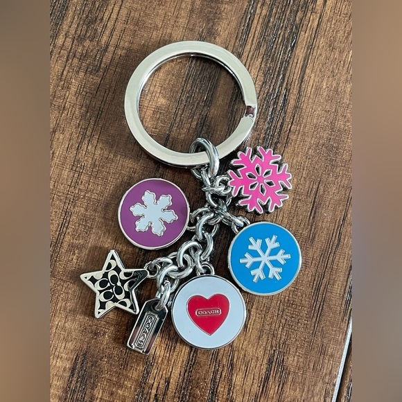 Coach Snowflake Charm Keychain - Picture 1 of 5